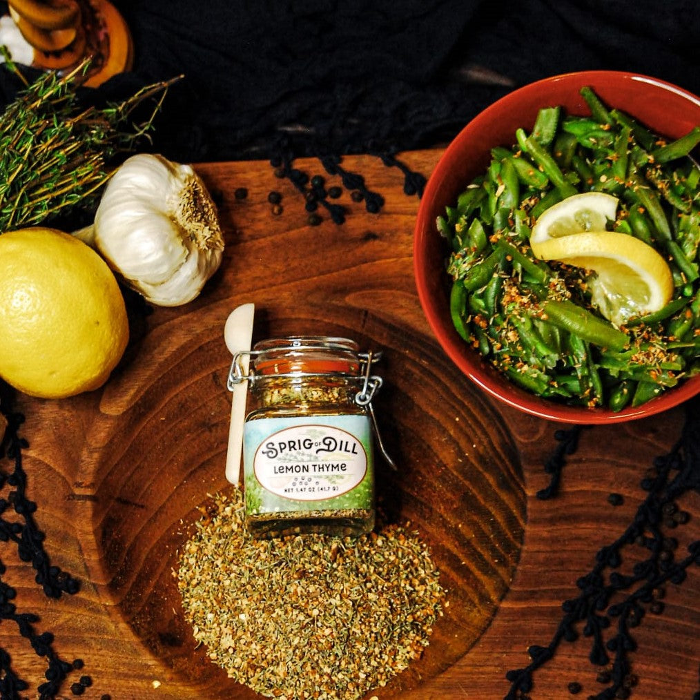 Lemon Thyme ingredients & beans