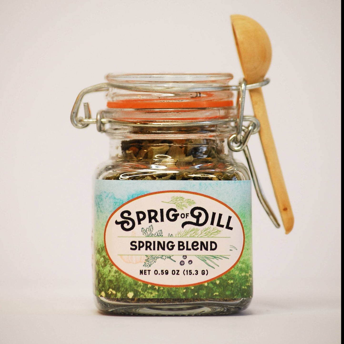 Example of Blend bottle with complimentary bamboo 1/2 teaspoon