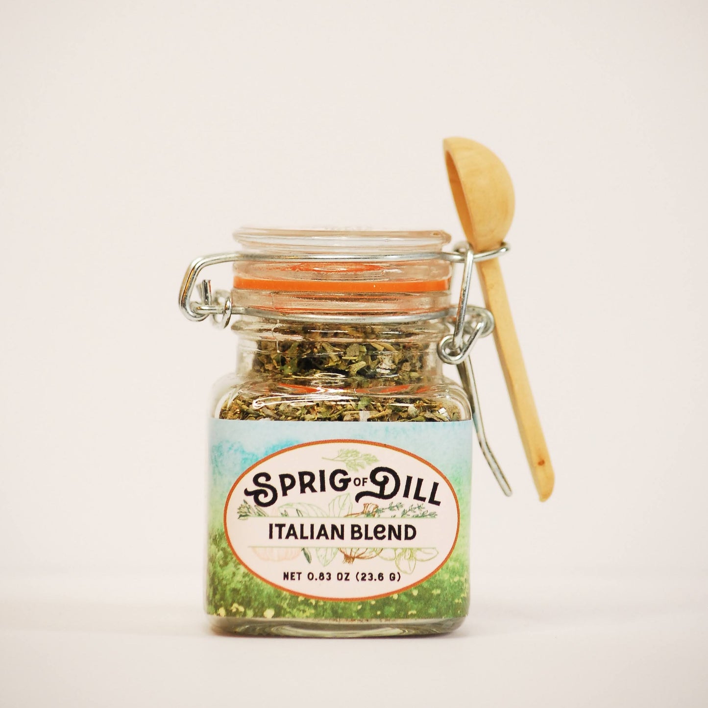 Example of Blend bottle with complimentary bamboo 1/2 teaspoon